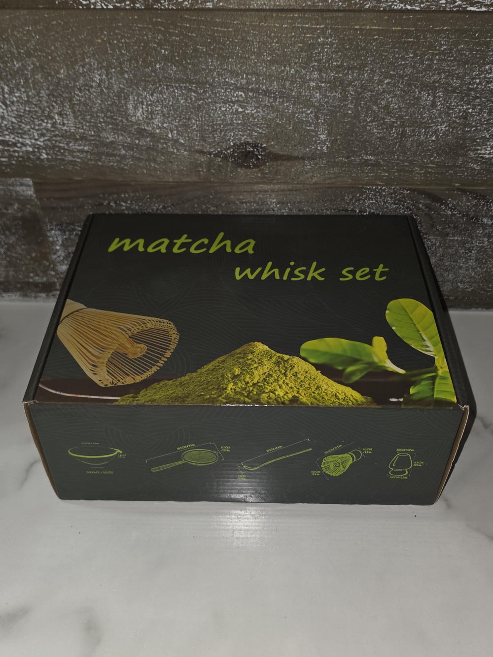 Matcha Whisk Set - Green and Black